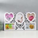 Фоторамка - коллаж на 5 фото 10×15, 13×13, 16×11 см «Семейное древо», пластик, мультирамка, белая, 48.5×28 см