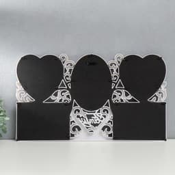 Фоторамка - коллаж на 5 фото 10×15, 13×13, 16×11 см «Семейное древо», пластик, мультирамка, белая, 48.5×28 см