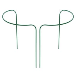 Кустодержатель, d=40 см, h=60 см, ножка d=1 см, металл, набор 2 полудуги, зелёный