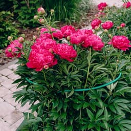 Кустодержатель, d=40 см, h=60 см, ножка d=1 см, металл, набор 2 полудуги, зелёный