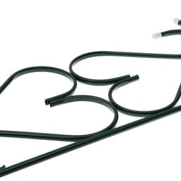 Ограждение декоративное, 51×320 см, 5 секций, с заглушками, металл, зелёное, «Дачный»