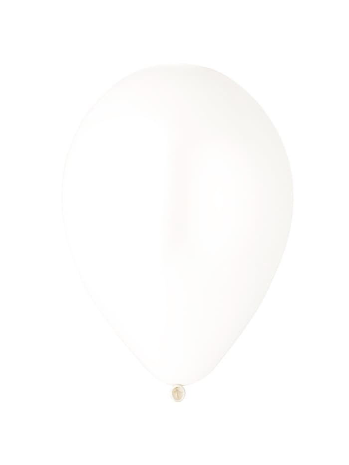 Воздушные шары латексные 12", 100 шт., белые