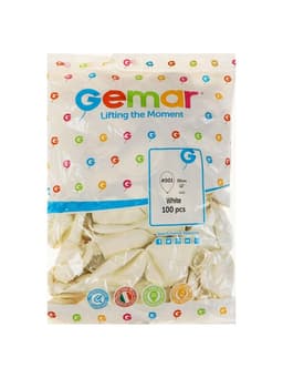 Воздушные шары латексные 12", 100 шт., белые