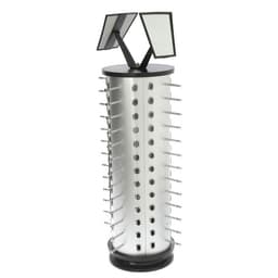 Стойка под очки настольная вращающаяся, 52 места, 38×38×78 см, цвет серебристый