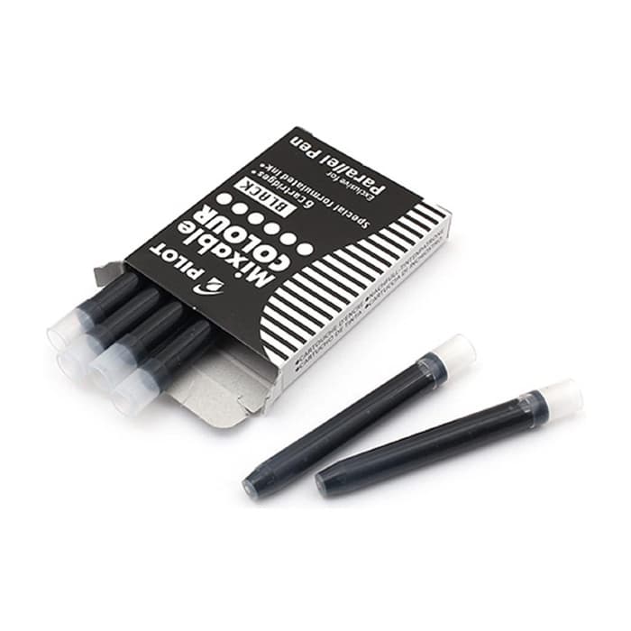 Картриджи для перьевых ручек Pilot.Parallel Pen, чёрные чернила, 6 штук