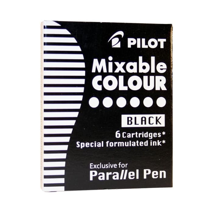Картриджи для перьевых ручек Pilot.Parallel Pen, чёрные чернила, 6 штук