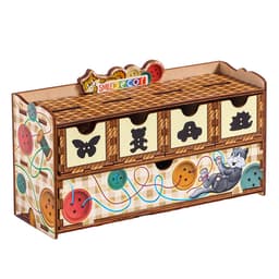 Сортер - комодик «Пуговки», 64 пуговки