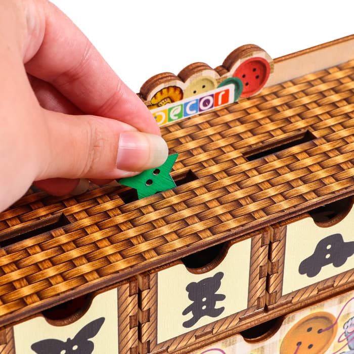 Сортер - комодик «Пуговки», 64 пуговки