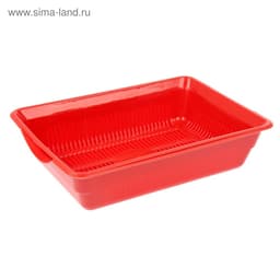 Туалет глубокий с сеткой 36×25×9 см, красный