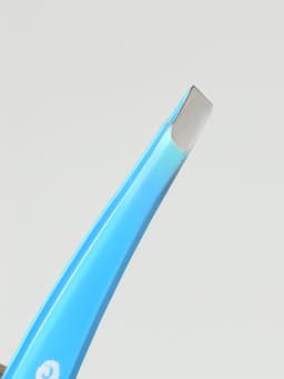 Пинцет скошенный, узкий, с рисунком, 9 см, МИКС