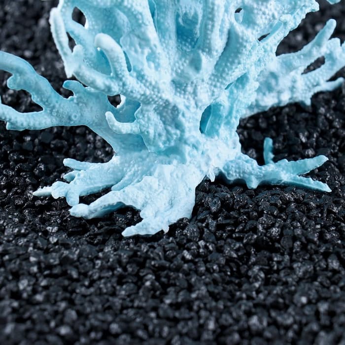 Коралл пластиковый малый 17×6×13 см, голубой