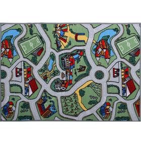 Палас прямоугольный «Лунапарк», размер 200×350 см, полиамид, зелёный