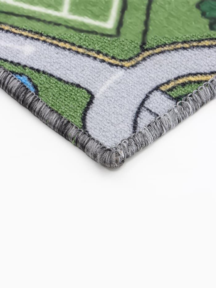 Палас прямоугольный «Лунапарк», размер 200×350 см, полиамид, зелёный