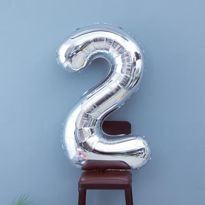 Воздушный шар фольгированный 40" «Цифра 2»