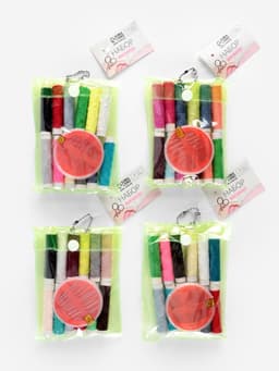 Швейный набор, 22 предмета, в чехле ПВХ, 13×9 см, МИКС