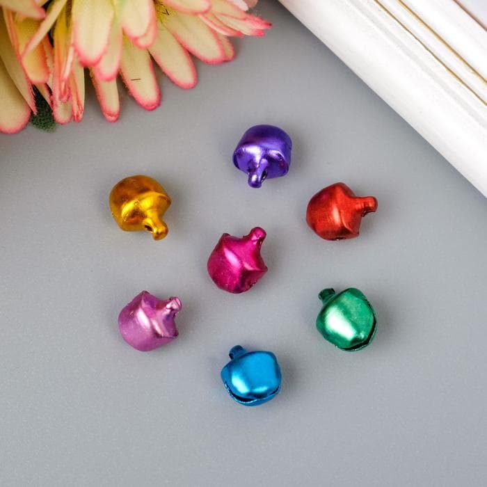 Декор для творчества. Бубенчики d=0.8 см, набор 35 шт.