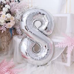 Воздушный шар фольгированный 40" «Цифра 8»