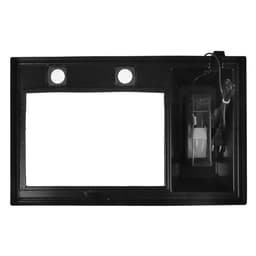 Террариум с крышкой 45 л, 55×33×25/30 см, чёрный