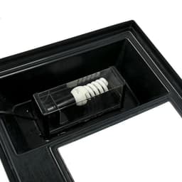 Террариум с крышкой 45 л, 55×33×25/30 см, чёрный