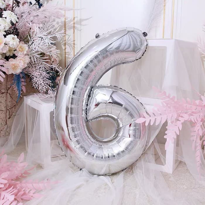 Воздушный шар фольгированный 40" «Цифра 6»