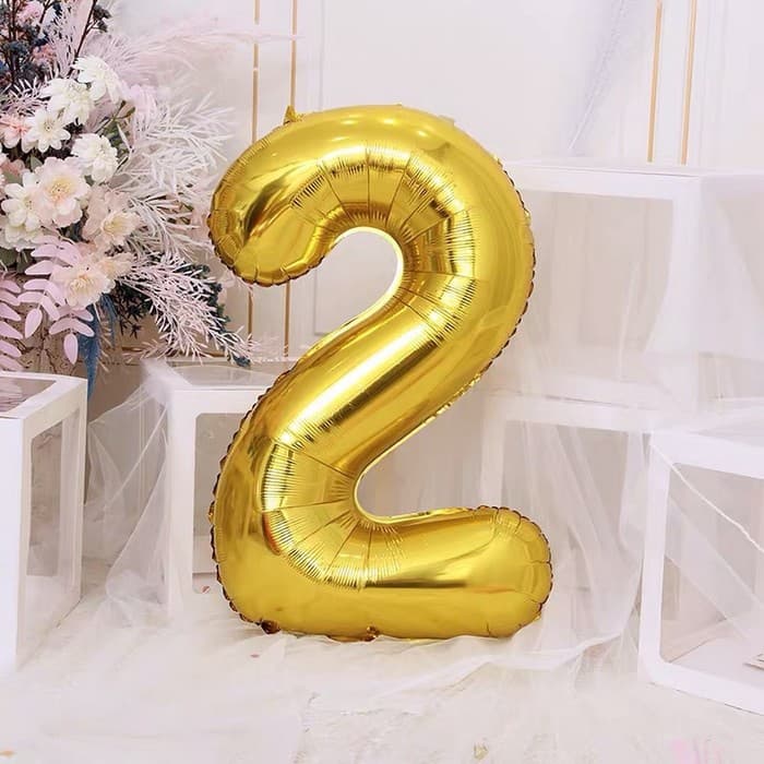 Воздушный шар фольгированный 40" «Цифра 2»