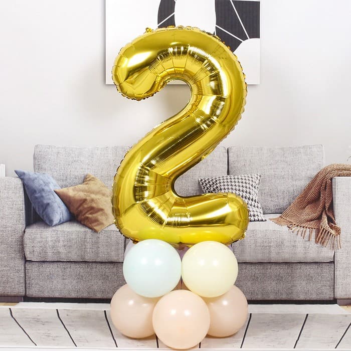 Воздушный шар фольгированный 40" «Цифра 2»