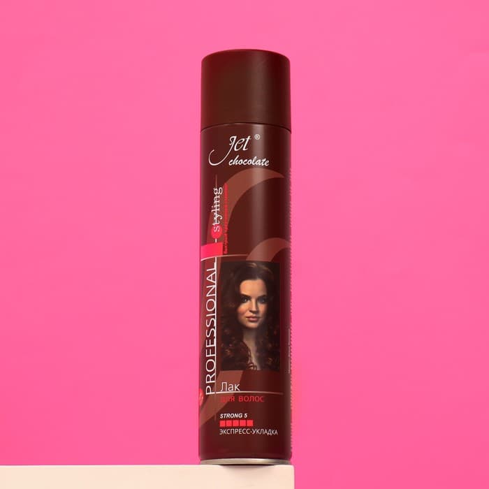Лак для волос Jet chocolate Strong maxi «Экстра сильная фиксация», 300 мл