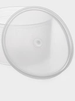 Контейнер пищевой ПластоС, 600 мл, с герметичной крышкой, d=13 см, h=8 см, пластик, прозрачный