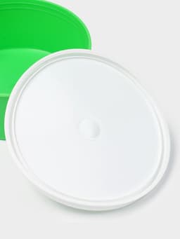 Контейнер пищевой ПластоС, 450 мл, с герметичной крышкой, d=13 см, h=6 см, пластик, МИКС