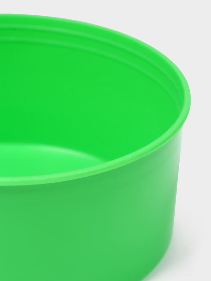 Контейнер пищевой ПластоС, 450 мл, с герметичной крышкой, d=13 см, h=6 см, пластик, МИКС