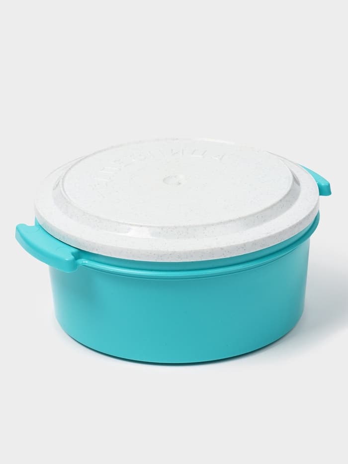 Набор пищевых контейнеров ПластоС «Трапезница», 3 шт.: 0.6 л,1 л, 1 л, пластик, МИКС