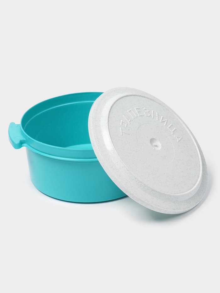 Набор пищевых контейнеров ПластоС «Трапезница», 3 шт.: 0.6 л,1 л, 1 л, пластик, МИКС