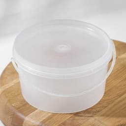 Банка для хранения с герметичной крышкой, 1 л, пластик, прозрачный