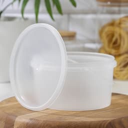 Банка для хранения с герметичной крышкой, 1 л, пластик, прозрачный