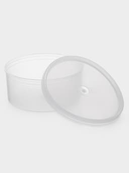 Контейнер пищевой, 450 мл, с герметичной крышкой, d=12.5 см, h=5.5 см, пластик