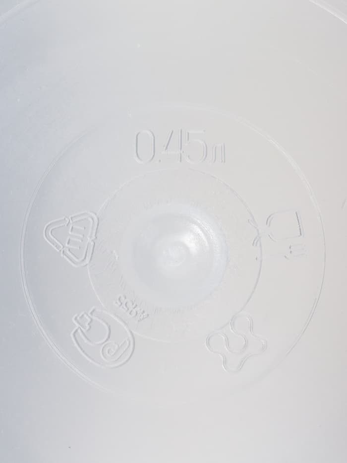 Контейнер пищевой, 450 мл, с герметичной крышкой, d=12.5 см, h=5.5 см, пластик