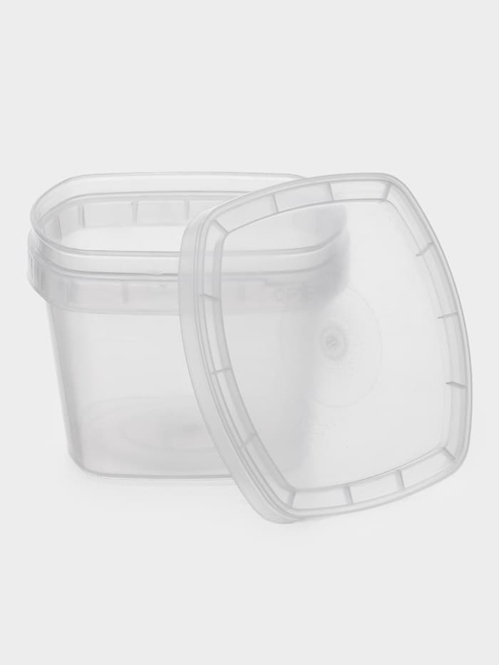 Контейнер пищевой ПластоС, 280 мл, d=11 см, h=7 см, с герметичной крышкой, пластик, прозрачный