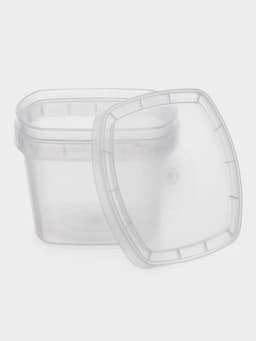 Контейнер пищевой ПластоС, 280 мл, d=11 см, h=7 см, с герметичной крышкой, пластик, прозрачный