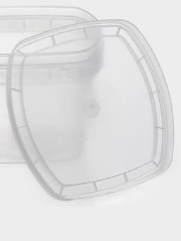 Контейнер пищевой ПластоС, 280 мл, d=11 см, h=7 см, с герметичной крышкой, пластик, прозрачный