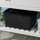 Контейнер для хранения с герметичной крышкой, 18 л, 37×30×20 см, чёрный