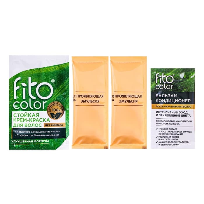 Стойкая крем-краска для волос Fitocolor, тон каштан, 115 мл