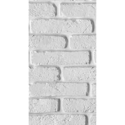 Стеновая панель ПВХ «Белый Кирпич», 2700×250 мм, цвет белый