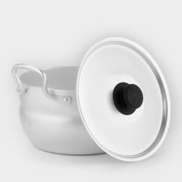 Кастрюля, 1.7 л, d=16 см, с крышкой, штампованный алюминий, серебристая