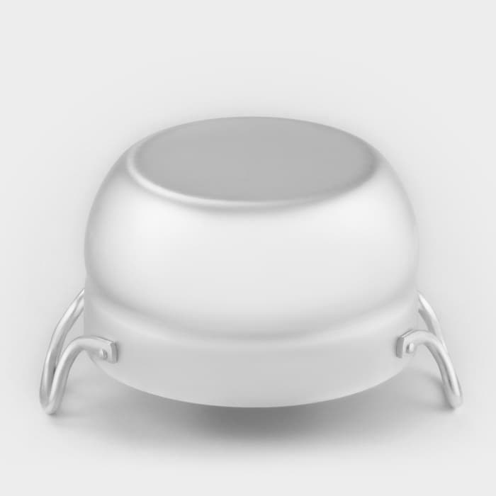 Кастрюля, 1.7 л, d=16 см, с крышкой, штампованный алюминий, серебристая