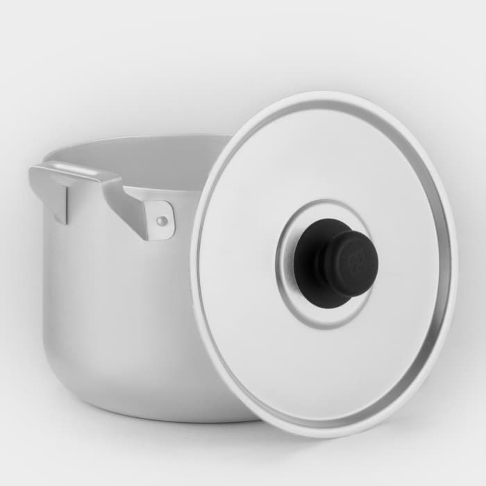 Кастрюля, 4.5 л, металлическая крышка, алюминий, серебристая