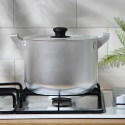 Кастрюля, 4.5 л, металлическая крышка, алюминий, серебристая