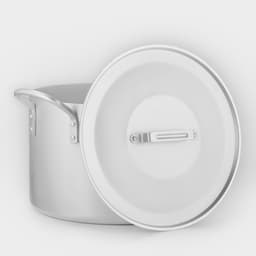 Котёл, 20 л, d=34 см, с крышкой, алюминий, серебристая