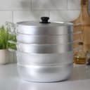 Манты-казан, 6 л, d=22 см, с 3 сетками, высота секции 5 см, с крышкой, штампованный алюминий