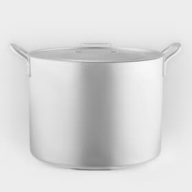 Котел, 50 л, d=44 см, с крышкой, алюминий, серебристая