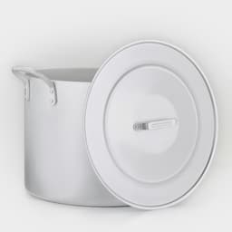 Котел, 50 л, d=44 см, с крышкой, алюминий, серебристая